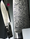 Hiromoto Tenmi-Jyuraku Damascus - Santoku