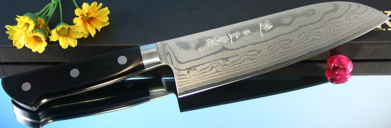 JCK Sazanami Santoku 170mm