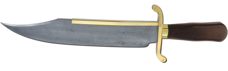 Hibben Old West Bowie Damascus