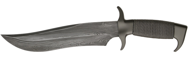 The Highlander Damascus Bowie